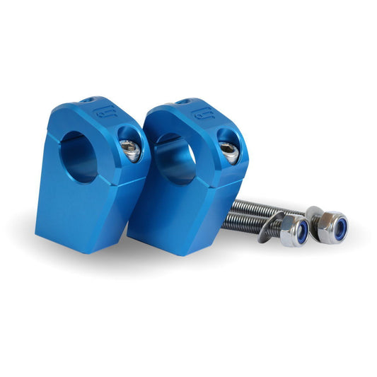 Universal ANGLED motorbike Handlebar Riser custom billet aluminium Oberon