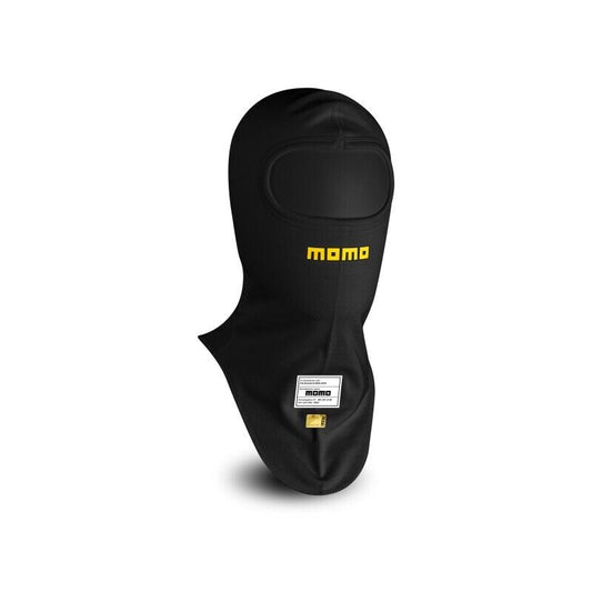 MOMO PRO Fireproof Nomex Black Balaclava Open Face FIA 8856-2018 Racing Rally