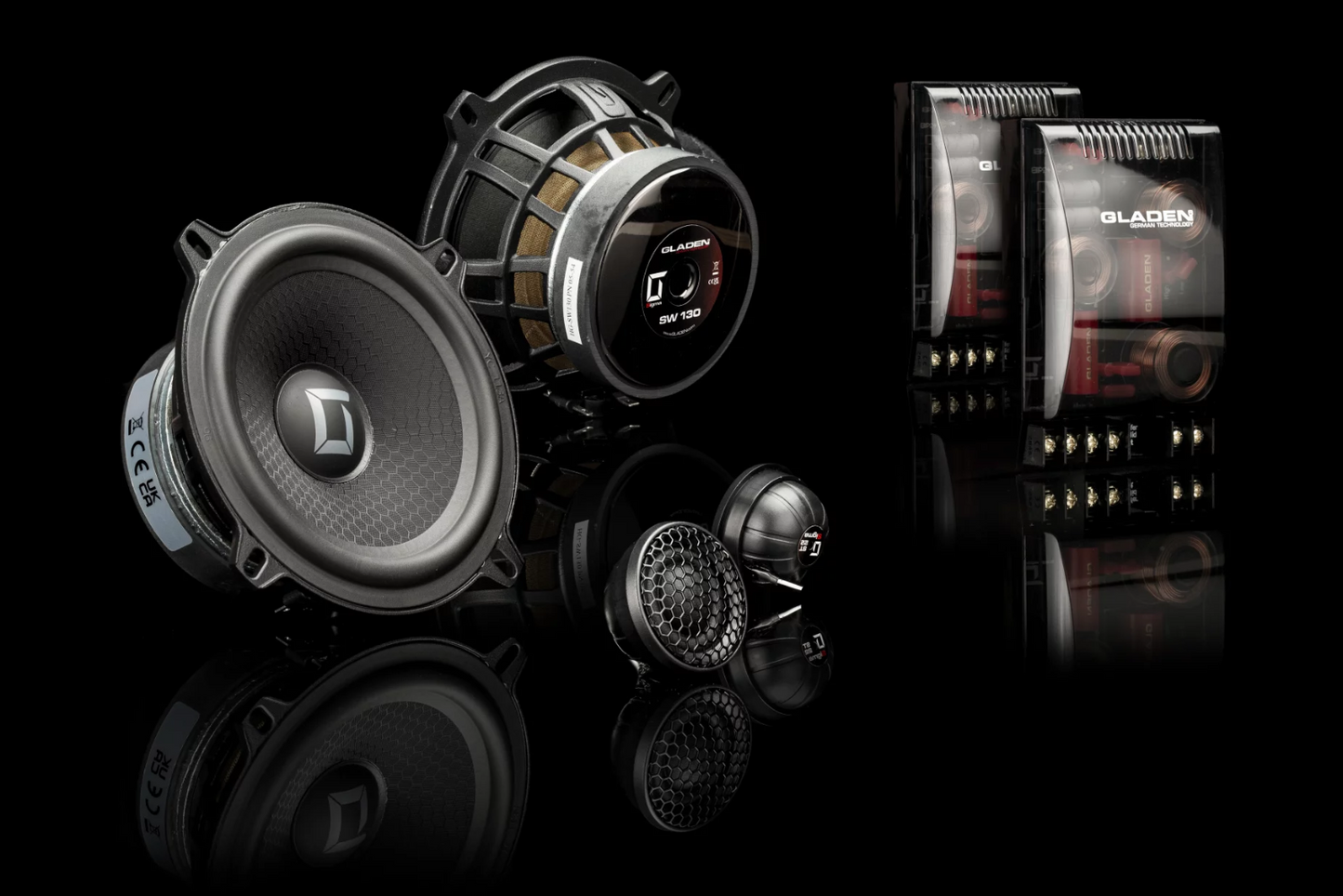 GLADEN SIGMA 130.2 COMPONENT 2-WAY CAR SPEAKER SYSTEM - HIGH PERFORMANCE 2-WEGE