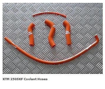 KTM 250SXF Coolant Silicone Hose Kit Roose Motorsport 5 hoses