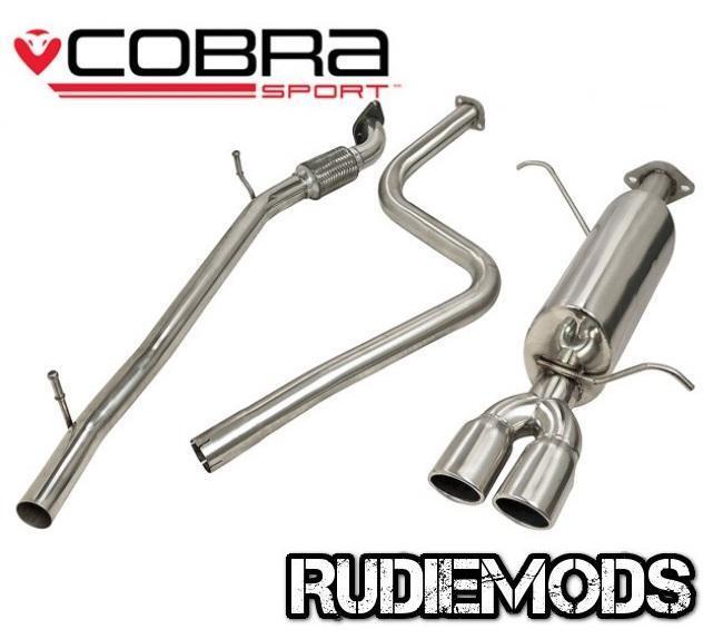 Cobra Sport Ford Fiesta Mk7 08-13 Zetec Stainless Steel Cat Back System Flex