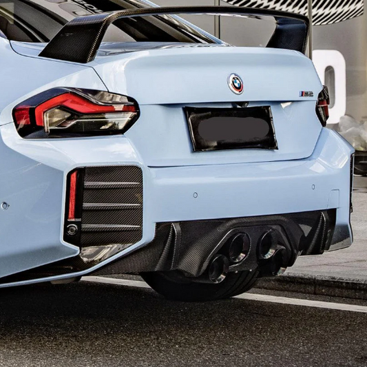 BMW G87 M2 M Performance Style Pre-Preg Carbon Fibre Rear Diffuser (Outer) 2023-