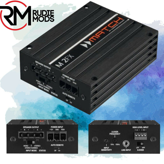 Match M2FX 2 Channel Ultra Compact Amplifier with High Input