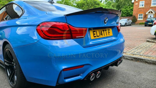 BMW M4 Carbon Fibre Boot Spoiler V Style 2014-2020 - Carbon Factory