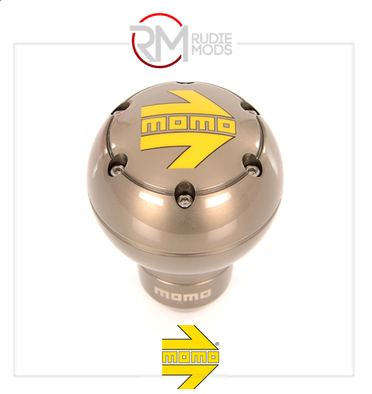 GENUINE MOMO SK51 GEAR KNOB - GLOSSY ANTHRACITE POSK51ANTLUCL