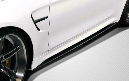 BMW M4 Carbon Fibre Side Skirt Extension M Performance Style Carbon Factory
