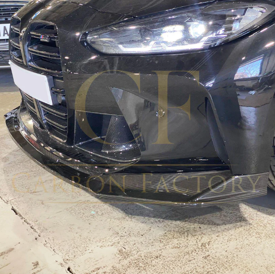 M STYLE CARBON FIBRE FRONT SPLITTER FOR BMW G80 M3 G82 G83 M4 2021-PRESENT
