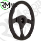 CAR STEERING WHEEL BLACK LEATHER/ALCANTARA MOMO DARK FIGHTER VDKFIGHT35BKR