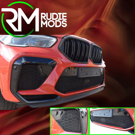 BLACK ZUNSPORT BLACK FRONT GRILLE SET FOR BMW X6 M COMPETITION ZBM96720B