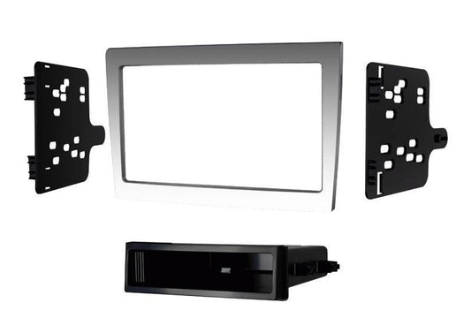 Porsche 911 997 Double Single Din Stereo Facia Fitting Kit Silver Grey