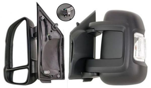 Peugeot Boxer 2006 onwards Complete Replacement Drivers Wing Mirror Elec Heated
