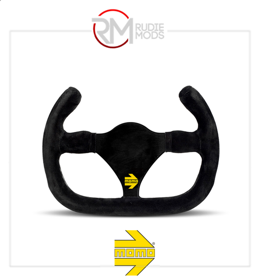 Official MOMO MOD.27C STEERING WHEEL - BLACK SUEDE Ø270mm M11150272761L
