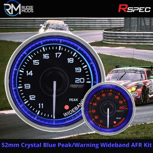 R-SPEC 52mm Crystal Peak/Warning Wideband AFR Kit  Car Gauge Authorised Dealer