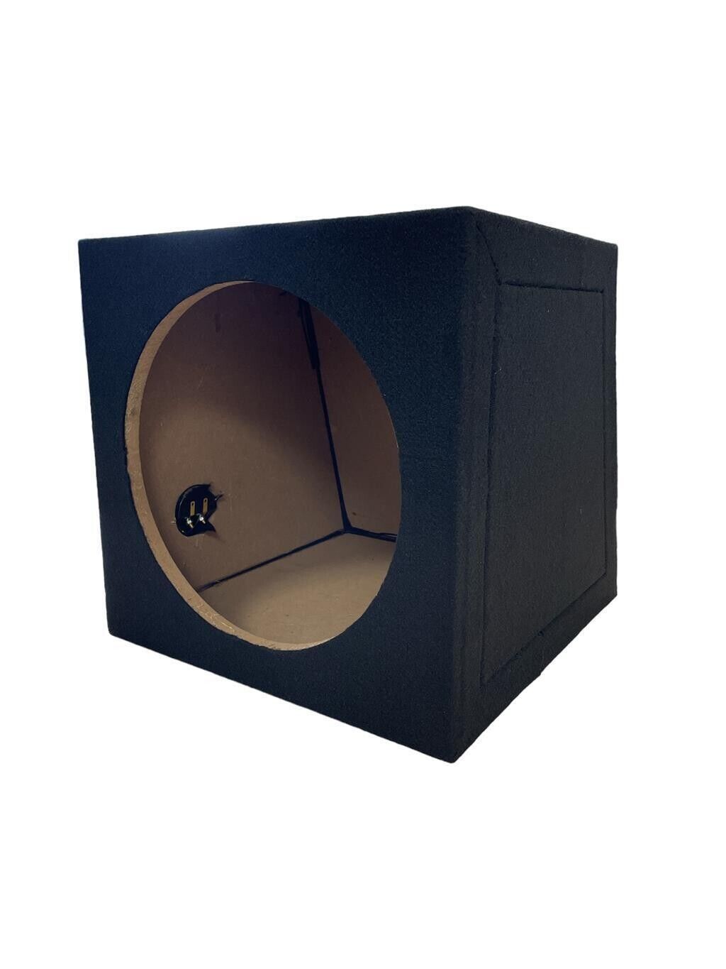 12" Sealed Empty Sub Car Audio Subwoofer Enclosure 30L MDF Black Carpeted