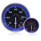 52mm Crystal Blue Peak/Warning Fuel Pressure Gauge (BAR)