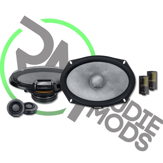 Alpine R2-S69C 6"x9" 2-Way 100W  Audio Speakers Car Van Door Shelf Speakers