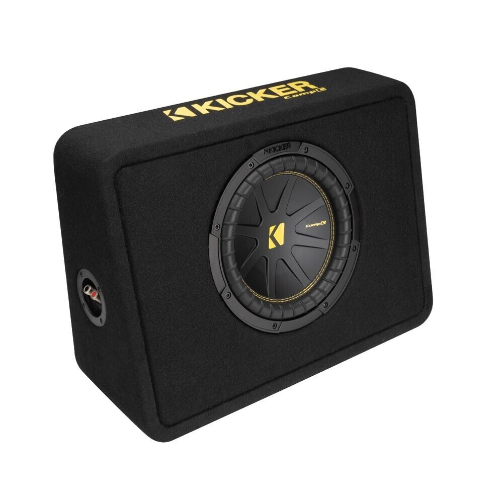 Kicker 10" Slim Subwoofer Enclosure - 4 ohm KA50TCWC104