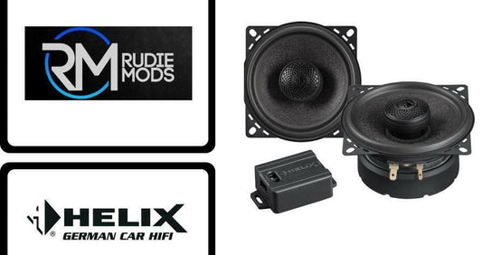 HELIX S 4X 2 Way Coaxial With X-over 4" Car Door Speaker Set #1 Seller