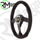 CAR STEERING WHEEL BLACK LEATHER/ALCANTARA MOMO DARK FIGHTER VDKFIGHT35BKR