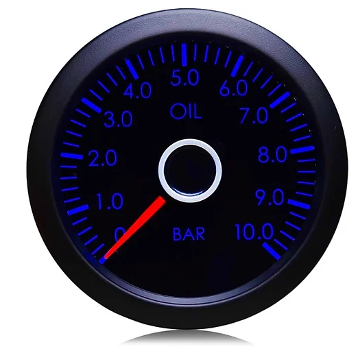 52mm VW Red Needle Oil Pressure Gauge (BAR)