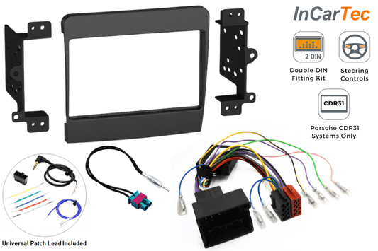 Porsche 911, Boxster, Cayman (2012-16) Double DIN stereo upgrade fitting kit