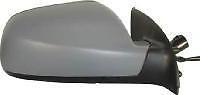 Peugeot 307 01-05 electric primed driver wing mirror complete
