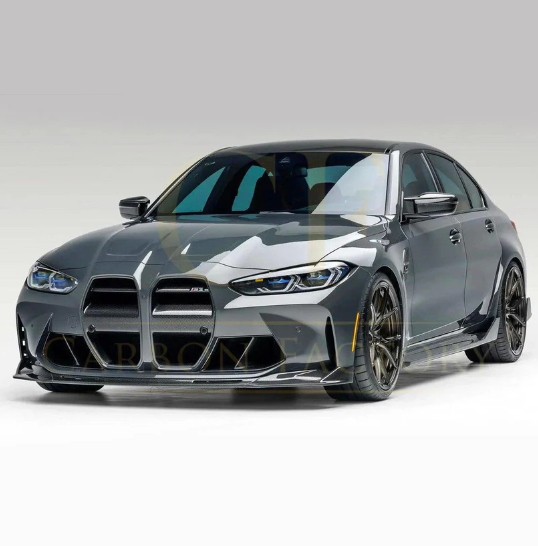M STYLE CARBON FIBRE FRONT SPLITTER FOR BMW G80 M3 G82 G83 M4 2021-PRESENT