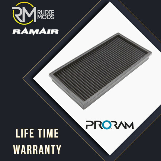 RAMAIR PRORAM Uprated Panel Air Filter for AUDI A3 2.0 TDI - LIFETIME WARRANTY