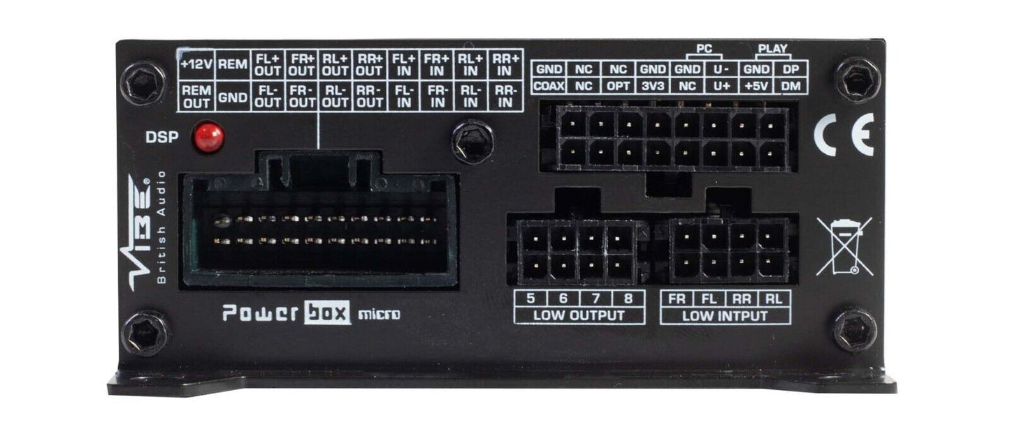 VIBE POWERBOX65.4-8MDSP-V3 4 Channel Car Amplifier with built in 8ch DSP