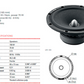 Toyota Celica 1999 - 2006 165mm (6.5 Inch) BLAM speaker upgrade fitting kit