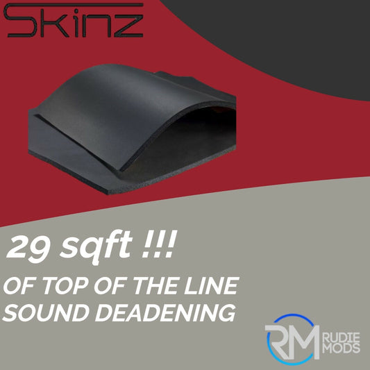 Skinz Panel Liner 6mm 9 Sheets Car Van Deadening Sound Proofing 29sq.ft