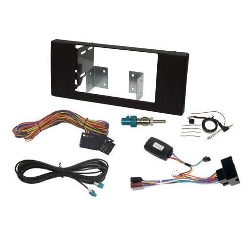 Navigation replacement double din stereo fitting kit facia fits BMW X5 E53 00-06