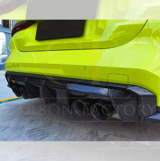 BMW G80 M3 G82 G83 M4 M Performance Style Carbon Fibre Rear Diffuser 21-PRESENT