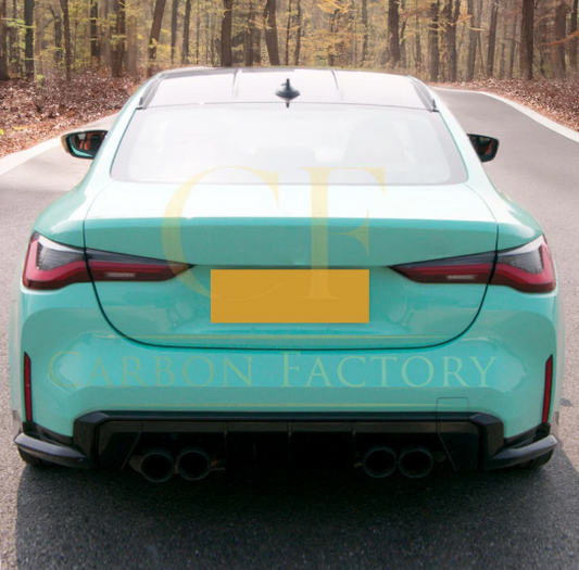 BMW G80 M3 G82 G83 M4 M Performance Style Gloss Black Rear Diffuser 21-Present