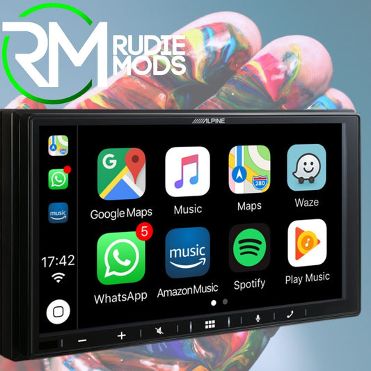 Alpine 7” Digital Media Station featuring Apple CarPlay and Android Auto
