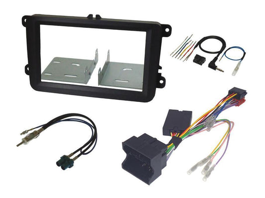 InCarTec FK-699-SWC VW T5 09-15 Double Din Car Stereo Steering Wheel Fitting kit