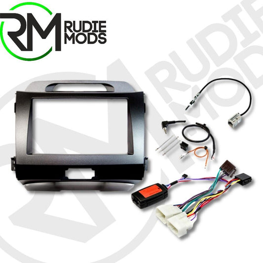 Kia Sportage (10-15) Car Stereo Upgrade DoubDin Fitting Kit W/ Steering Controls