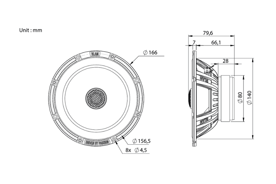 Ford EcoSport BLAM RELAX 165EC Front Door Coaxial Speaker Upgrade