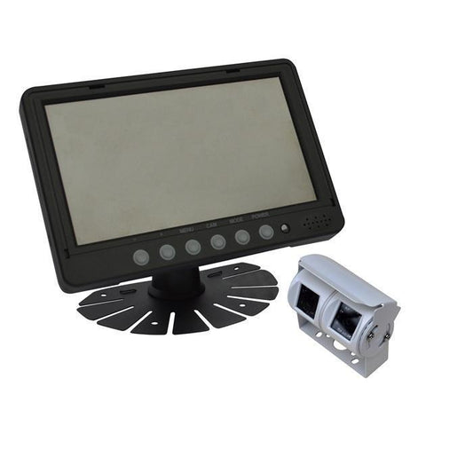 Parksafe PS026C09W Car Van 7" Parking Monitor Dual CCD White Reversing Camera