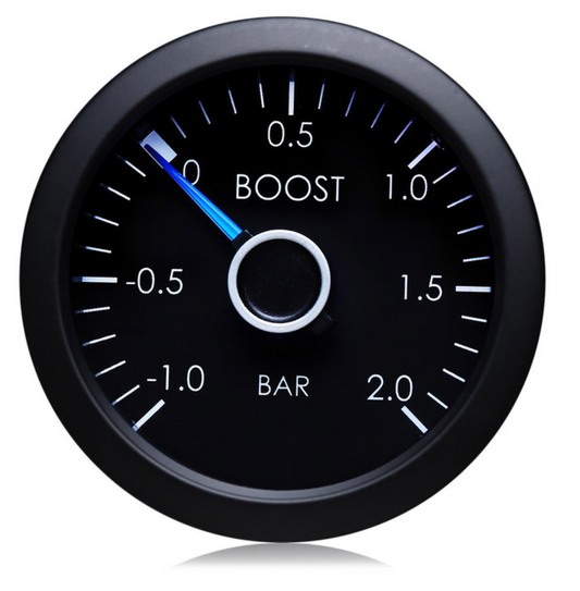 Electrical 52mm VW Blue Needle Boost Gauge (BAR)