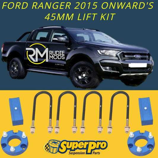 Super Pro TRC169LK Ford Ranger PX2 2015 - 2019 45mm Suspension Lift Kit