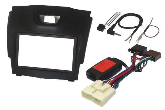 InCarTec FK-799 Isuzu D-Max 2012 On Double Din Car Stereo Fitting Kit - BLACK