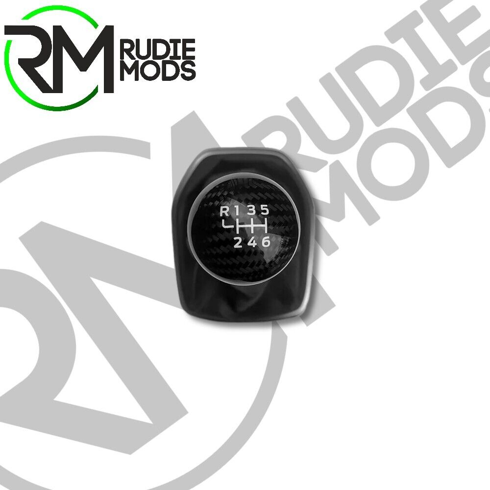 R-Spec Carbon Fibre Gear Knob for MK7, MK7.5 & MK8 Ford Fiesta ST (Lift Reverse)