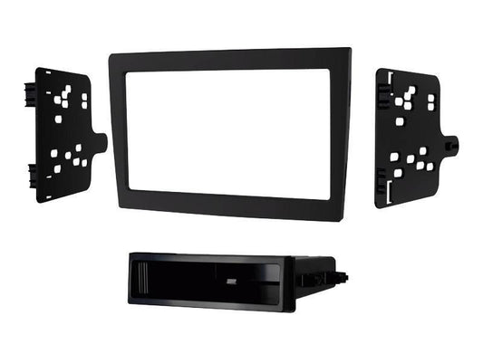 Porsche 911 997 Double Single Din Stereo Facia Fitting Kit Matt Black