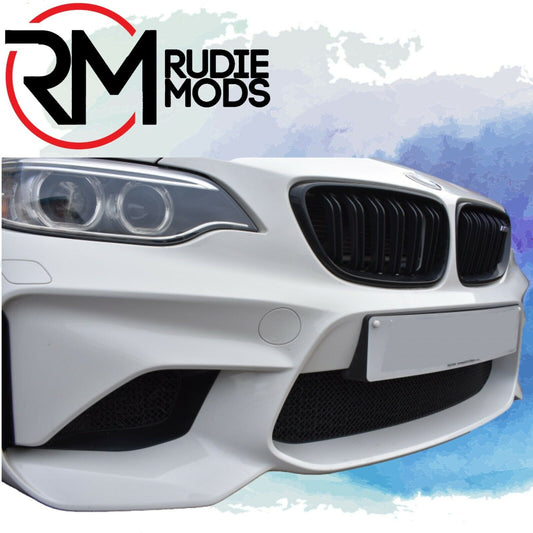 Zunsport Lower Grille Set for BMW M2 Gen 1 (F87) Stainless Steel Finish