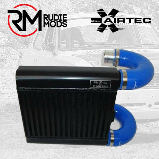 AIRTEC 60MM CORE HALF-SIZE INTERCOOLER UPGRADE FOR ESCORT RS TURBO S1 BLACK
