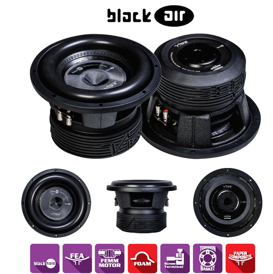 Vibe Blackair10-D2 10" Dual 2 ohm Car Sub Subwoofer 600w RMS / 1800 Peak