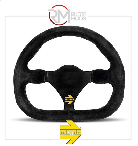 Official MOMO MOD.27 STEERING WHEEL - BLACK SUEDE Ø270mm M11150272721L