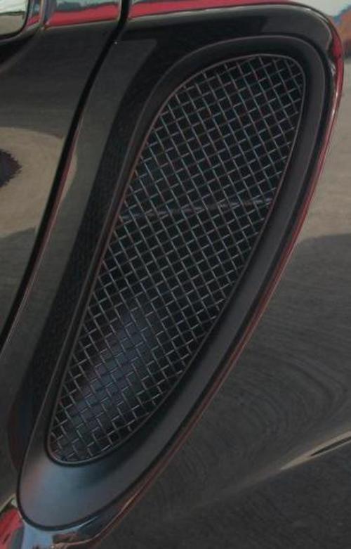 Zunsport Porsche Boxster 981 2012 On Side Vent Stainless Steel Grille Set SILVER