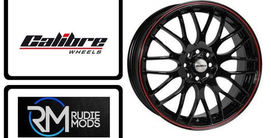FORD FIESTA Alloys For ST 2017 Onwards, 17" Calibre Friction Black/Red